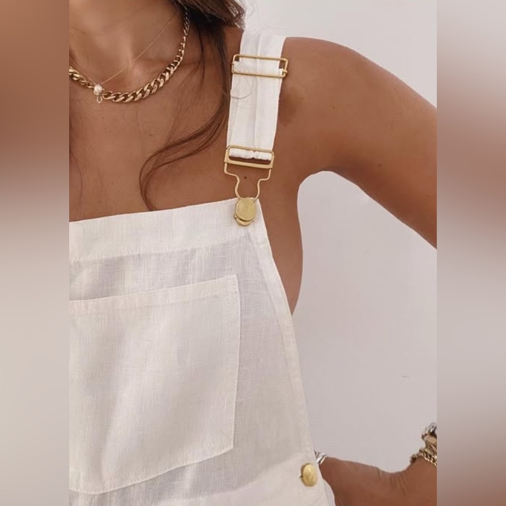 WeWoreWhat LINEN OVERALLS - Picture 3 of 8